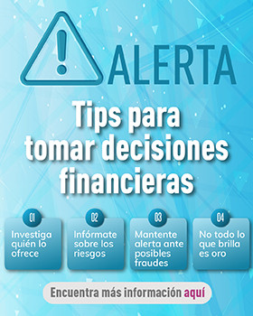 Banner de Tips para tomar decisiones financieras
